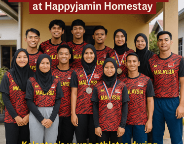 Kelantan’s Young Athletes at Happyjamin Homestay